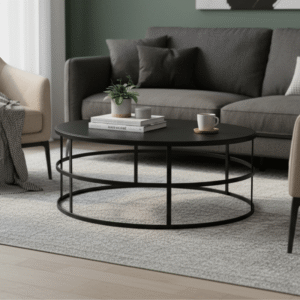 Gymkhana Coffee Table Black Lifestyle