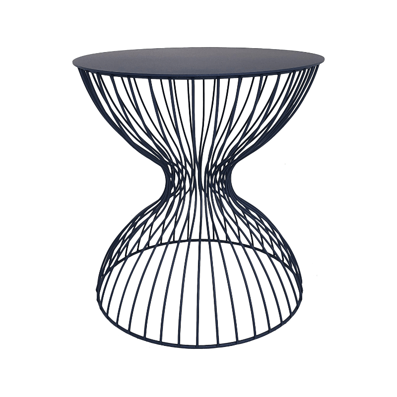 https://www.lcvdesignsndecor.co.za/shop/furniture/living-room/side-tables/hourglass-side-table-blue-metallic-f-grain/ Hourglass Side Table Blue Metallic F-Grain Main