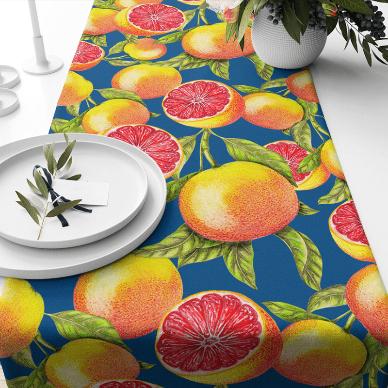 https://www.lcvdesignsndecor.co.za/shop/kitchen-dining/table-linen-accessories/table-runners/grapefruit-table-runner/ Grapefruit Table Runner Lifestyle