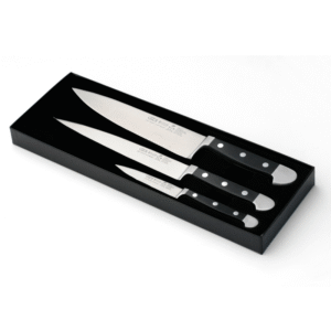 Güde Alpha Black Knife Set - 3 Piece Main