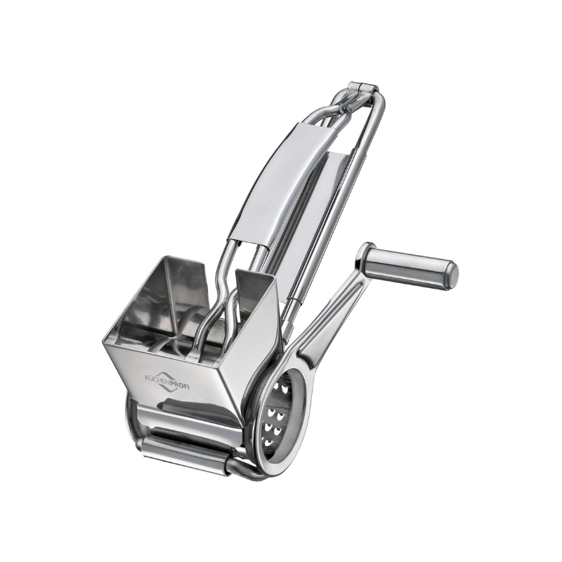 https://www.lcvdesignsndecor.co.za/shop/kitchen-dining/cooking-essentials/prep-tools/peeling-and-grating-tools/kuchenprofi-cheese-grater-with-drum/ Küchenprofi Cheese Grater with Drum Top View