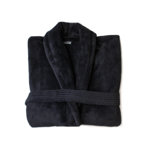 Club Classique Fleece Bathrobe Black Main