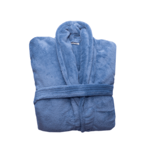 Club Classique Fleece Bathrobe Denim Blue Main
