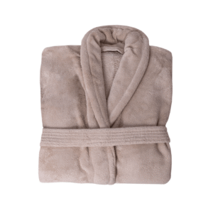 Club Classique Fleece Bathrobe Taupe