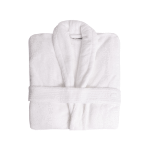Club Classique Fleece Bathrobe White Main