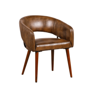 Conrad Leather Chair 85x62x74cm - Front View