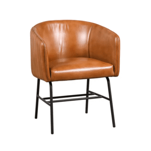 Savanna Leather Chair 59x60x74cm - Front View