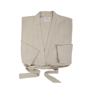 Waffle Weave Bathrobe Stone Main
