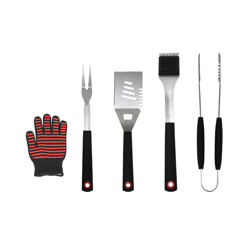 https://www.lcvdesignsndecor.co.za/shop/outdoor/braai-tools/5pc-bbq-tool-set-in-case/ 5PC BBQ Tool Set in Case - Glove/Fork/Spatula/Brush/Tongs