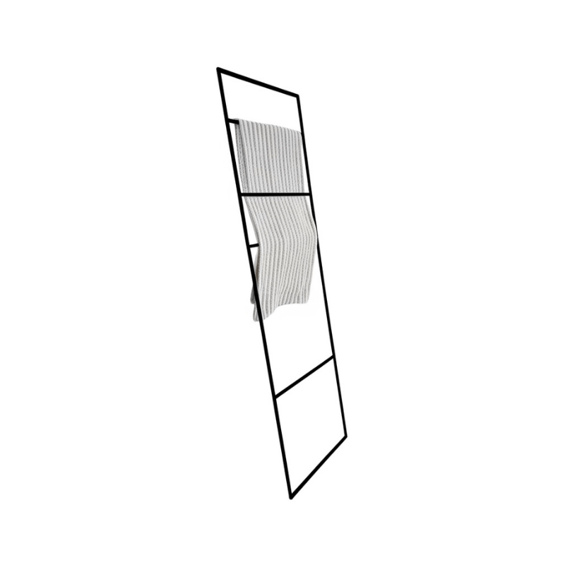 https://www.lcvdesignsndecor.co.za/shop/furniture/bathroom-furniture/rails-holders/black-ladder-towel-rail/ Black Ladder Towel Rail Angle View 1