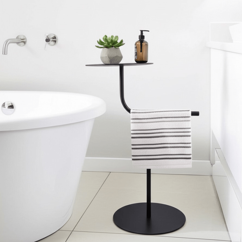 https://www.lcvdesignsndecor.co.za/shop/furniture/bathroom-furniture/rails-holders/black-bathroom-side-table/ Black Bathroom Side Table Lifestyle