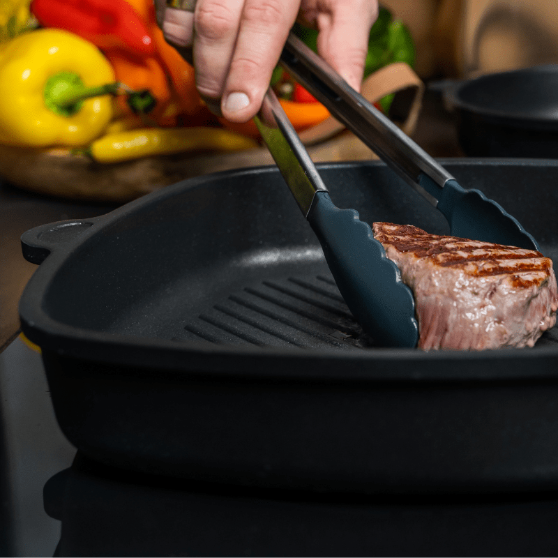 https://www.lcvdesignsndecor.co.za/shop/kitchen-dining/cooking-essentials/cookware/grill-pans-griddles/amt-26cm-surface-wide-square-grill-pan/ AMT 26cm Surface Wide Square Grill Pan Lifestyle 1