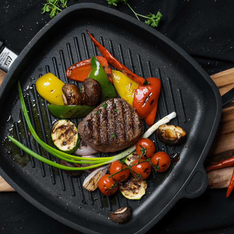 https://www.lcvdesignsndecor.co.za/shop/kitchen-dining/cooking-essentials/cookware/grill-pans-griddles/amt-28cm-square-pan-with-grill-surface/ AMT 28cm Square Pan with Grill Surface Lifestyle