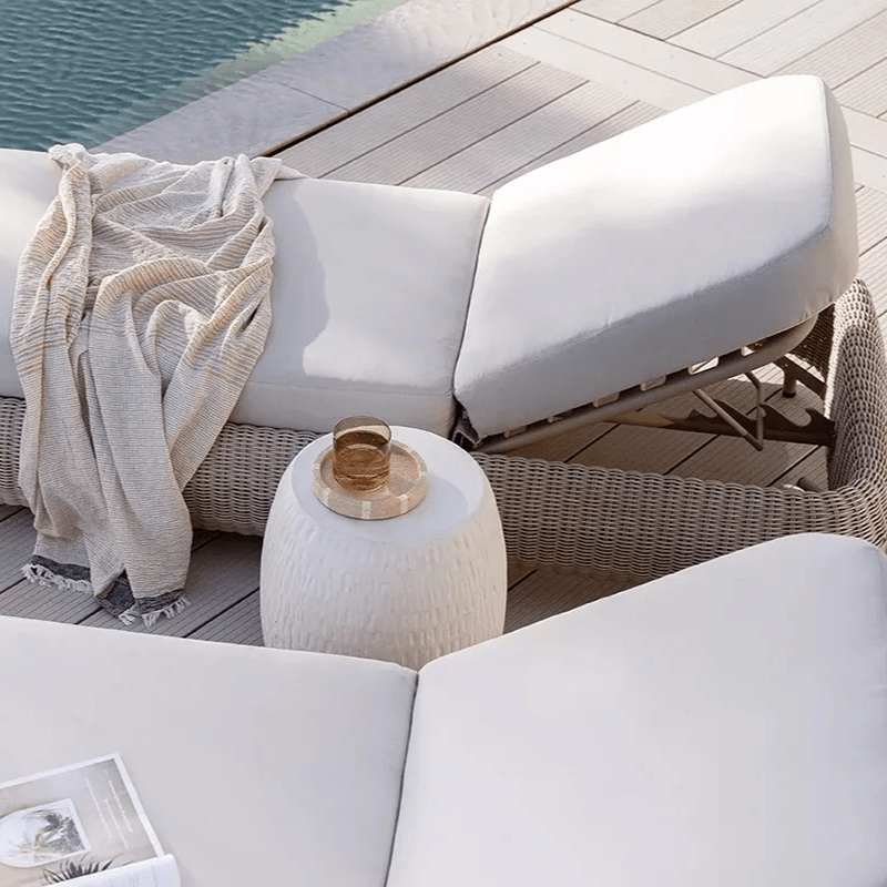 https://www.lcvdesignsndecor.co.za/shop/furniture/patio-furniture/loungers-daybeds/kendall-pool-lounger/ Kendall Pool Lounger Lifestyle 1