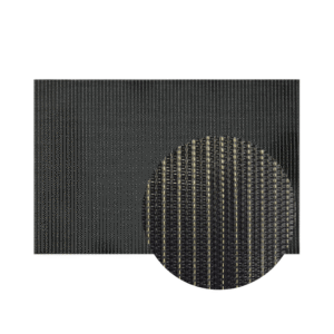 Tiara PVC Placemats - Gala Black Gold - 1 Unit with Close-up Main