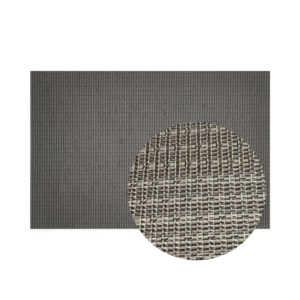 Tiara PVC Placemats – Jolly Black - 1 Unit with Close-up Main