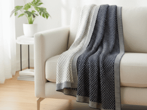 Arrow Heads 100% Cotton Knitted Throw Lifestyle