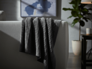 Blocks 100% Cotton Knitted Throw Lifestyle