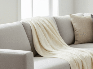 Diamonds 100% Cotton Knitted Throw Lifestyle