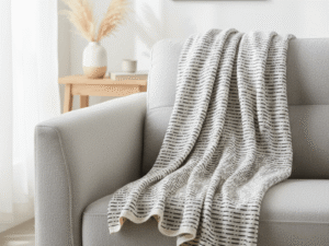 Interwoven 100% Cotton Knitted Throw Lifestyle