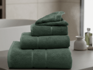 Terry Lustre Cycad Green 525gsm 4PC Set Lifestyle 1