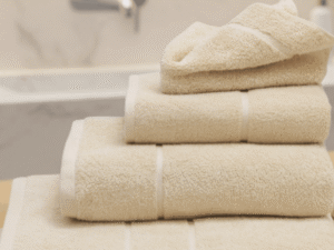 Terry Lustre Ecru 525gsm 4PC Set Lifestyle