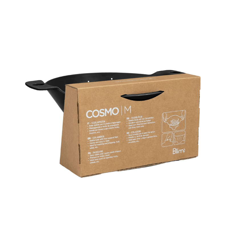 https://www.lcvdesignsndecor.co.za/shop/kitchen-dining/cooking-essentials/prep-tools/colanders-strainers/blim-plus-cosmo-colander-carbon-black/ Blim Plus Cosmo Colander Carbon Black Packaged Back View