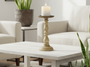Malibu Mango Wood Candle Stand 43cm Lifestyle Main