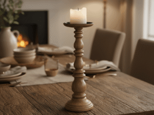 Malibu Mango Wood Candle Stand 55cm Lifestyle Main