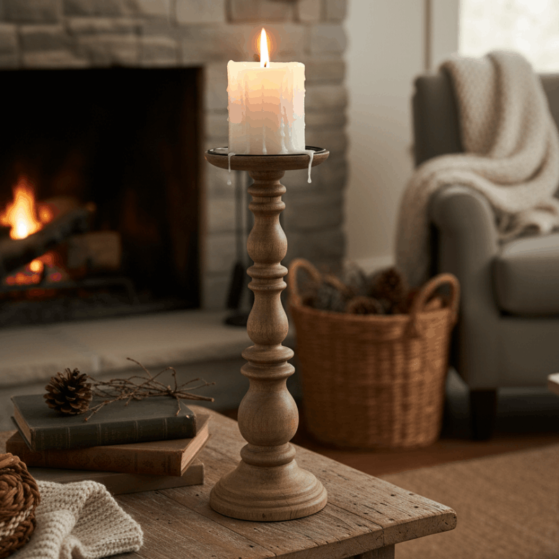 https://www.lcvdesignsndecor.co.za/shop/decor/decorative/candles-holders/malibu-mango-wood-candle-stand-55cm/ Malibu Mango Wood Candle Stand 55cm Lifestyle