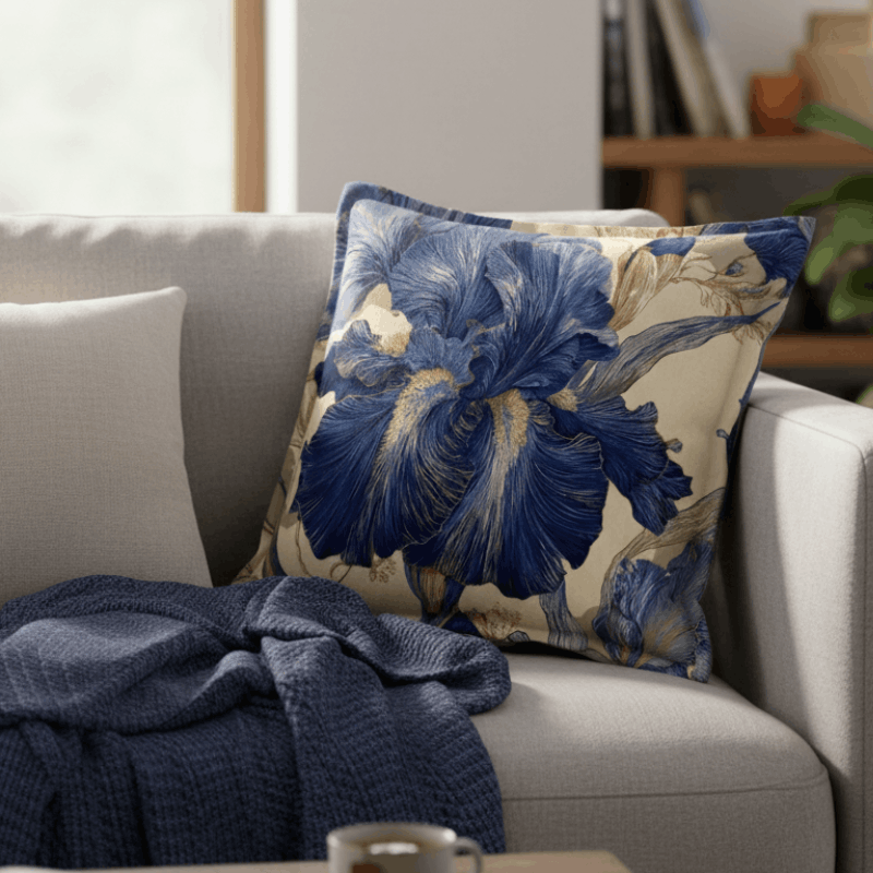 https://www.lcvdesignsndecor.co.za/shop/decor/cobalt-iris-scatter/ Cobalt Iris Scatter Includes Inner 60x60cm Lifestyle