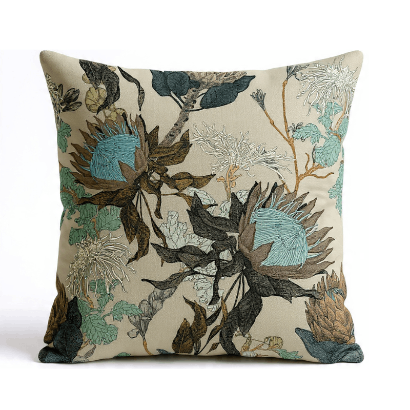 https://www.lcvdesignsndecor.co.za/shop/decor/powder-protea-scatter/ Powder Protea Scatter Includes Inner 60x60cm