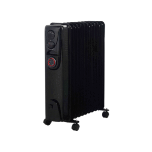 11 Fin Oil Heater 2500W – Black – With Timer Main