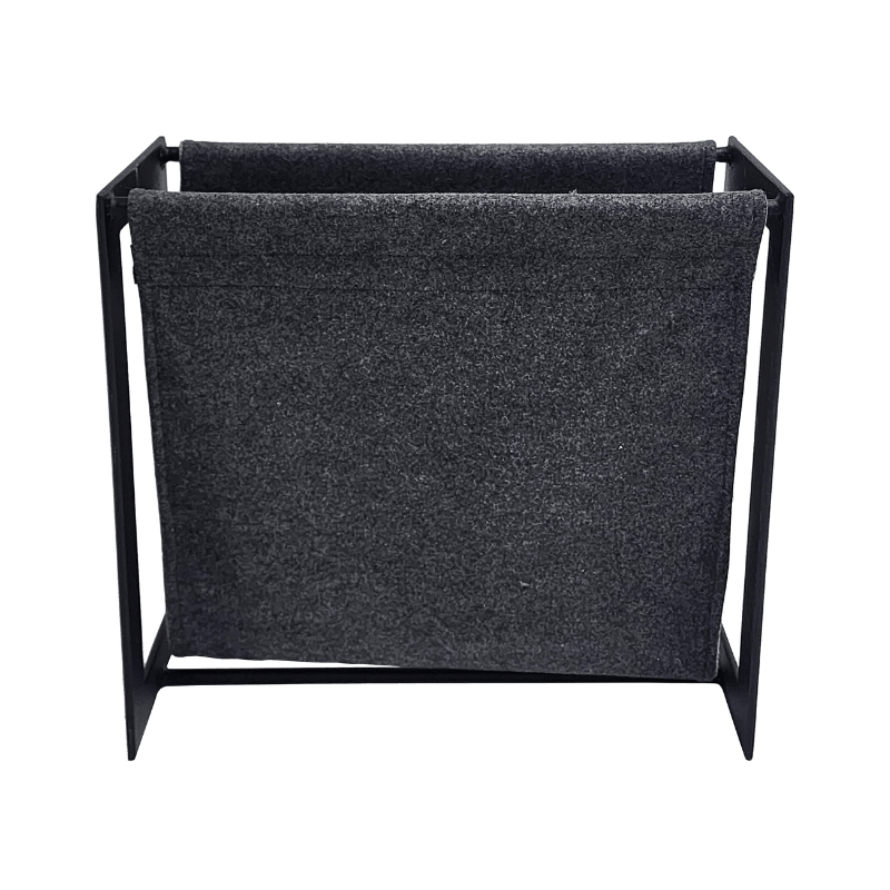 https://www.lcvdesignsndecor.co.za/shop/decor/decorative/baskets-storage/mild-steel-flat-bar-magazine-rack/ Mild Steel Flat Bar Magazine Rack Front View