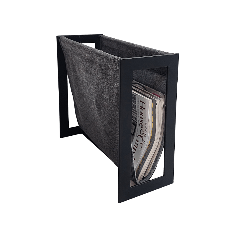 https://www.lcvdesignsndecor.co.za/shop/decor/decorative/baskets-storage/mild-steel-flat-bar-magazine-rack/ Mild Steel Flat Bar Magazine Rack Angle View