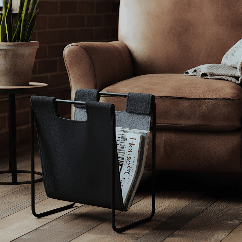 https://www.lcvdesignsndecor.co.za/shop/decor/decorative/baskets-storage/mild-steel-wire-magazine-rack/ Mild Steel Wire Magazine Rack Lifestyle