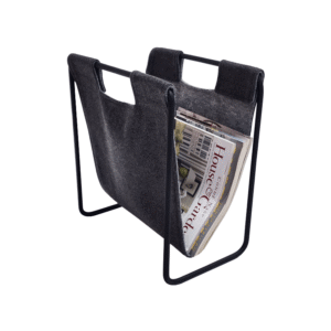 Mild Steel Wire Magazine Rack Angle View