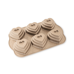 Nordic Ware Tiered Heart Cakelet Pan Main