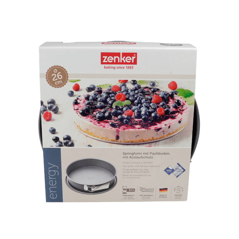 https://www.lcvdesignsndecor.co.za/shop/kitchen-dining/baking-essentials/bakeware/cake-pans-moulds/zenker-springform-cake-tin-with-base-26cm/ Zenker Springform Cake Tin with base 26cm Packaging Front