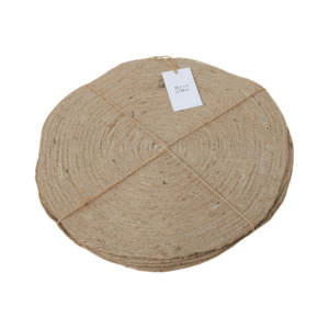 Brown Jute Circular Placemats 4PC