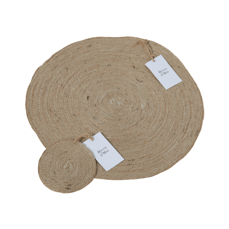 https://www.lcvdesignsndecor.co.za/shop/kitchen-dining/table-linen-accessories/coasters/brown-jute-circular-coasters-4pc/ Brown Jute Circular Coasters & Placemats