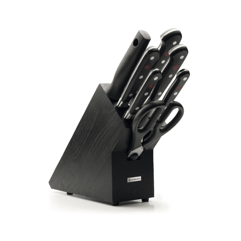 https://www.lcvdesignsndecor.co.za/shop/kitchen-dining/cooking-essentials/prep-tools/cutting-tools/wusthof-classic-knife-block-set-8pc/ Wüsthof Classic Knife Block Set 8PC - Main