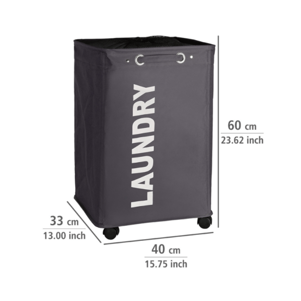 Quadro Laundry Basket 79L Grey 800 x 800px-min