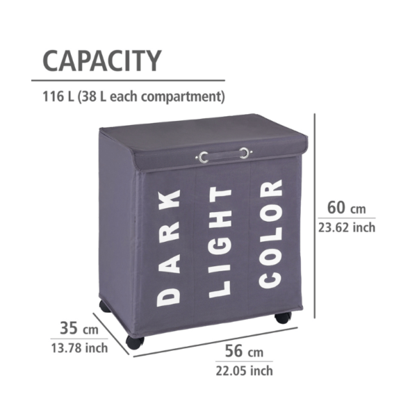 Trivo Laundry Basket 116L Grey 800 x 800px-4-min