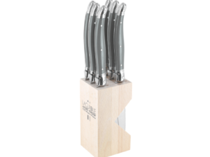 Andre V S Knife Set 6PC with W Stand-Mole Grey