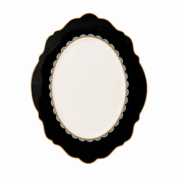 Black Rose Oval Platter
