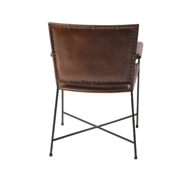Kora Leather Chair Back View