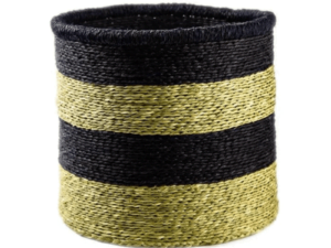 Black Stripe Basket 22cm