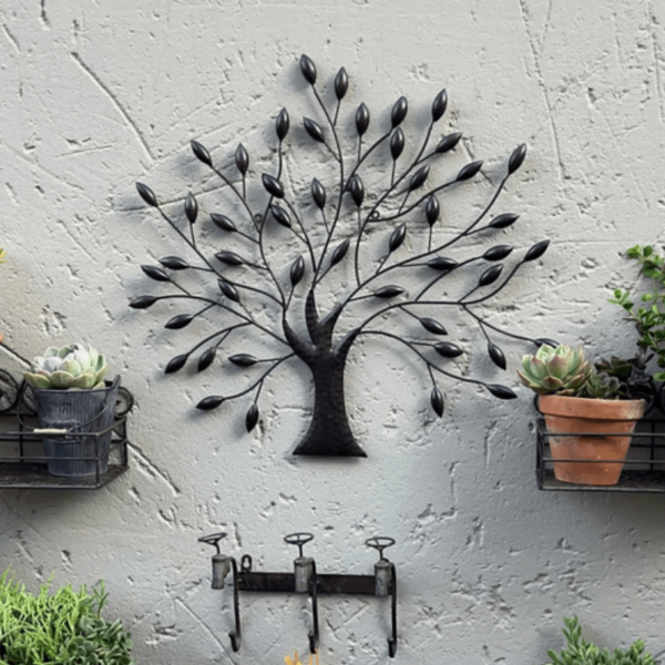 Tree Metal Wall Art Brown Lifestyle