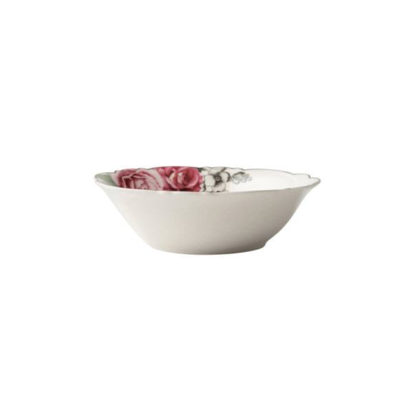 Wavy Rose Cereal Bowl Side View
